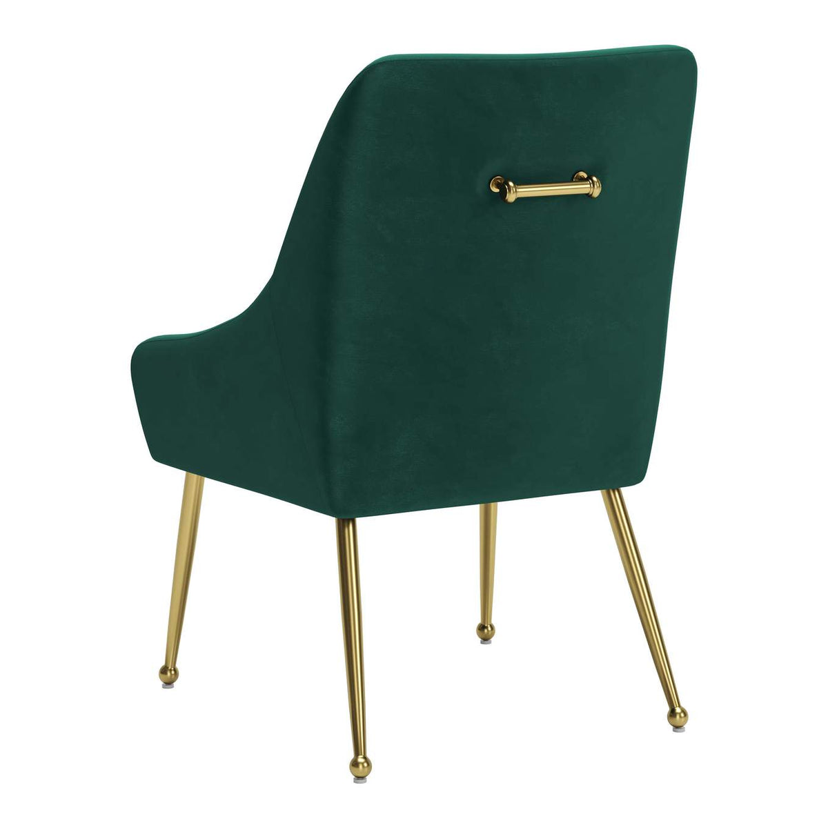 109716 Maxine Dining Chair Green & Gold