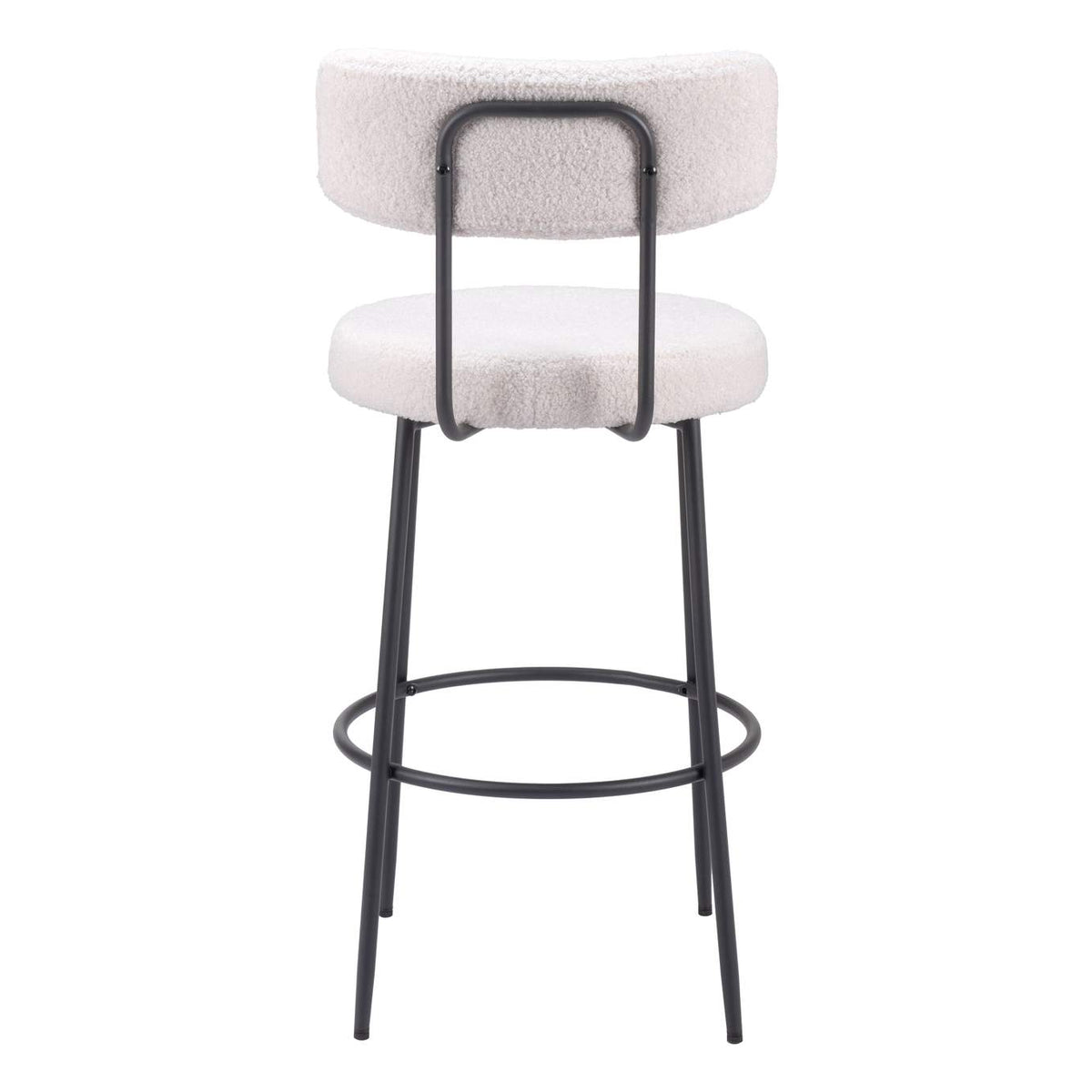 109740 Blanca Barstool (Set Of 2) Ivory
