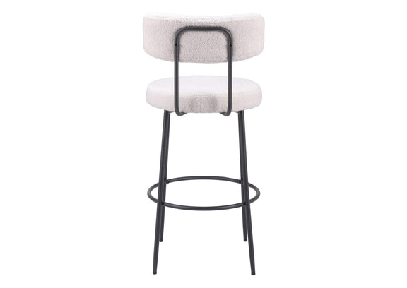 109740 Blanca Barstool (Set Of 2) Ivory