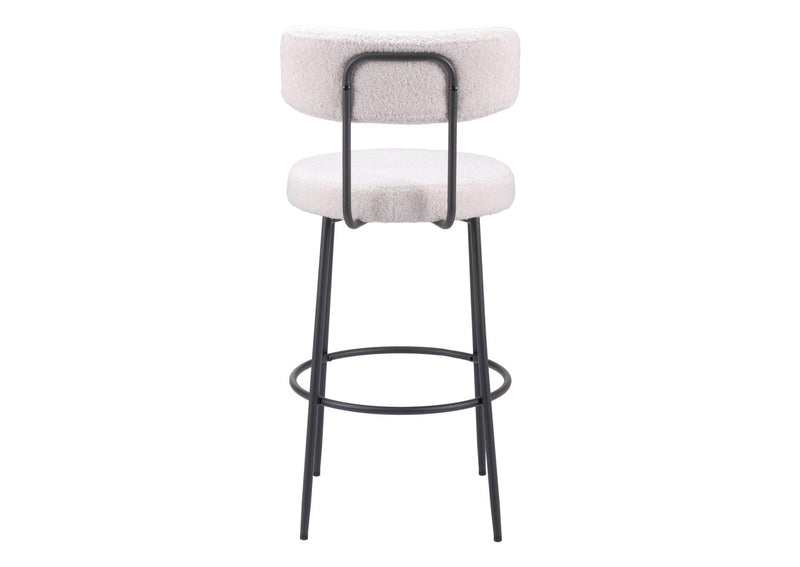 109740 Blanca Barstool (Set Of 2) Ivory