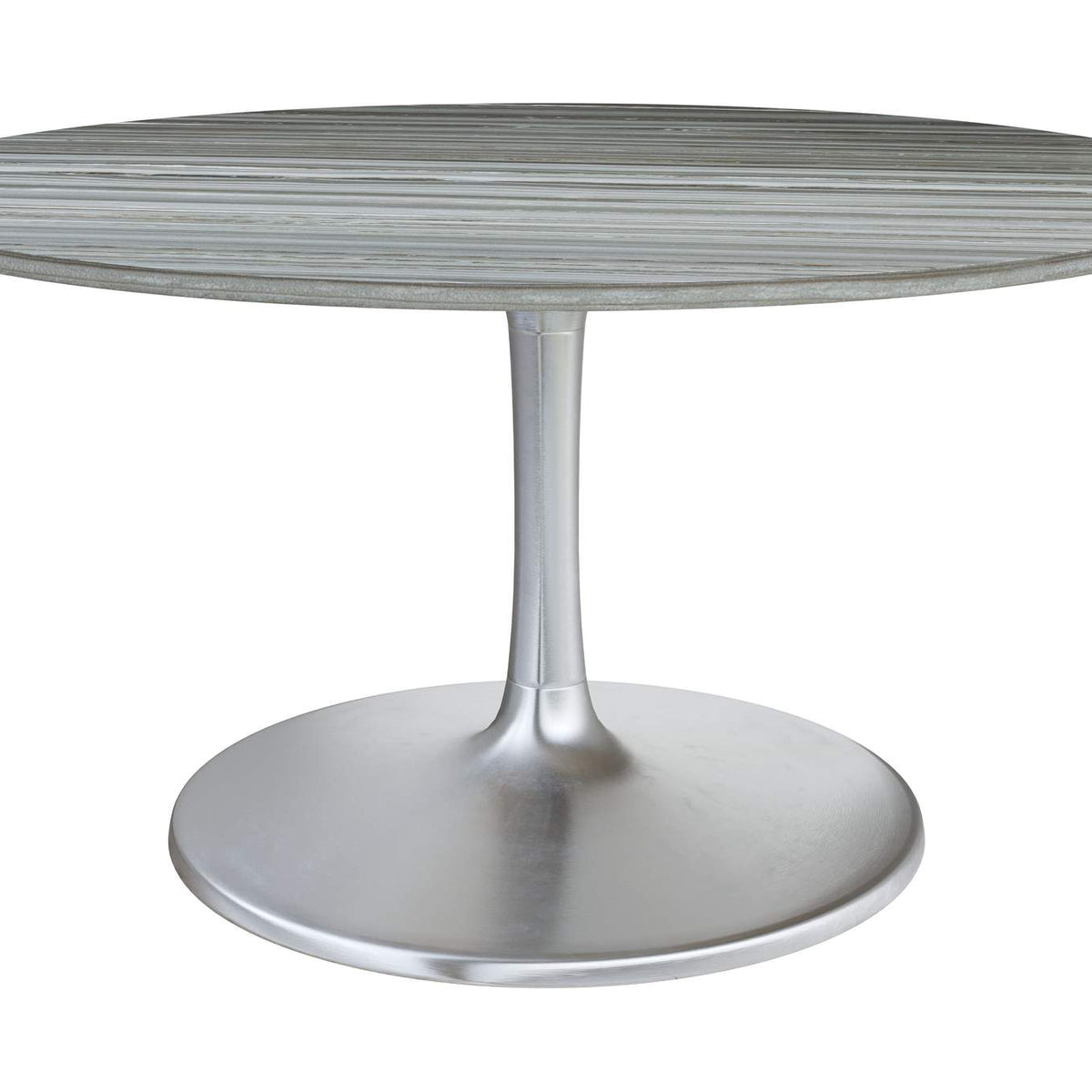 109452 Star City Dining Table (60") Gray & Silver