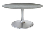 109452 Star City Dining Table (60") Gray & Silver