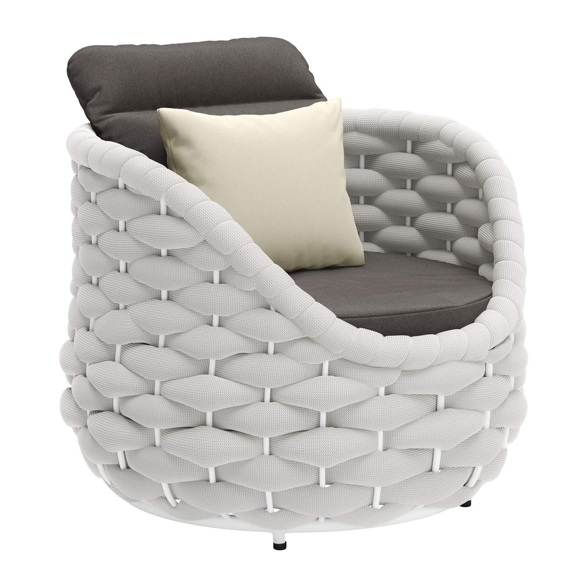 704025 Coral Reef Outdoor Accent Chair Gray