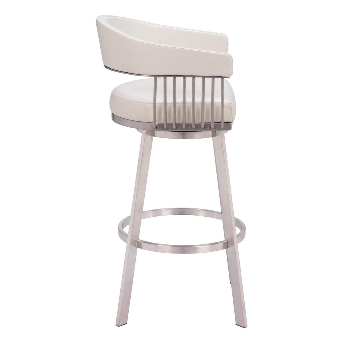 110046 Bantry Swivel Barstool White