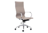 100373 Glider High Back Office Chair Taupe