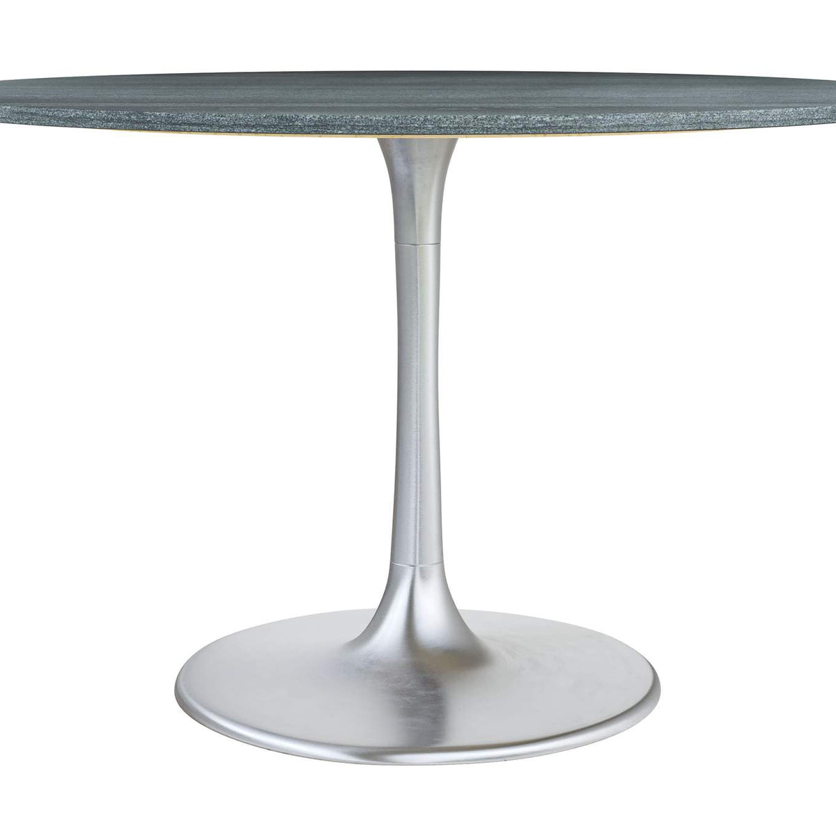 109445 Metropolis Dining Table Gray & Silver