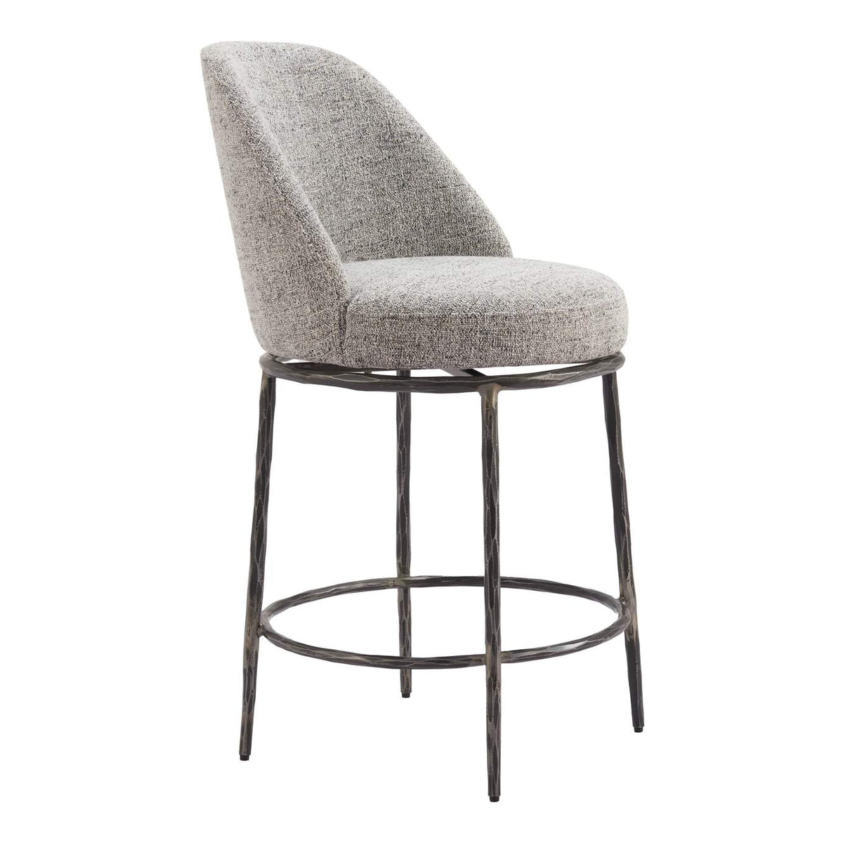 110274 Nordhavn Swivel Counter Stool Gray