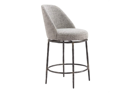 110274 Nordhavn Swivel Counter Stool Gray