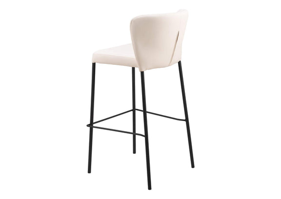 109782 Linz Barstool (Set Of 2) Cream