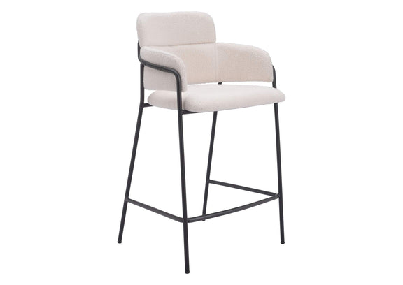 109665 Marcel Counter Stool (Set Of 2) Cream