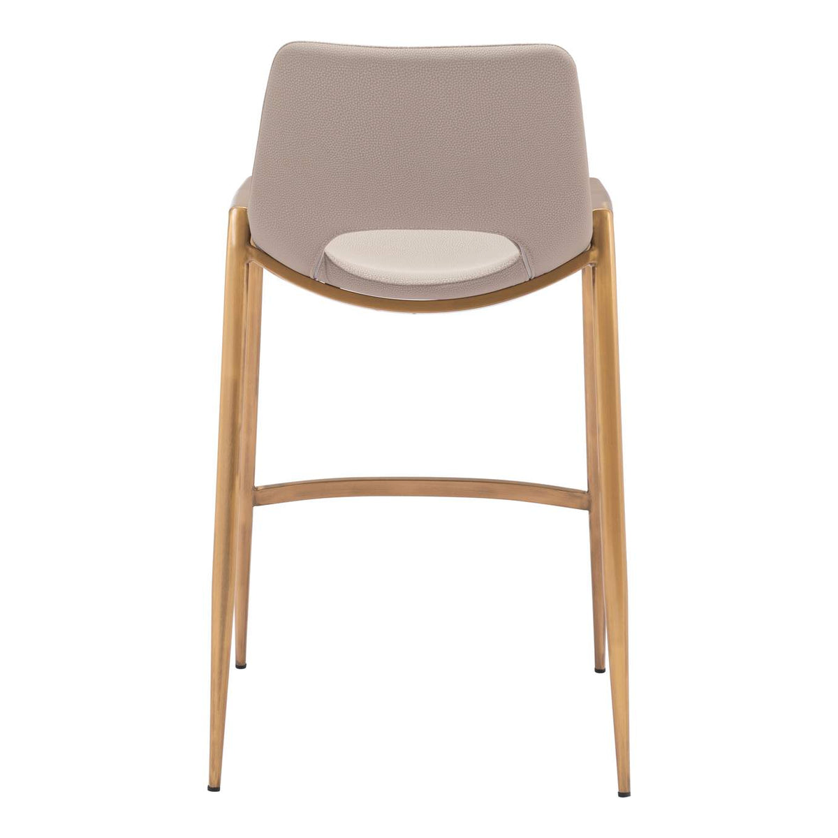 109733 Desi Counter Stool (Set Of 2) Beige & Gold