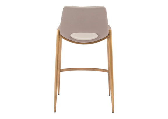 109733 Desi Counter Stool (Set Of 2) Beige & Gold