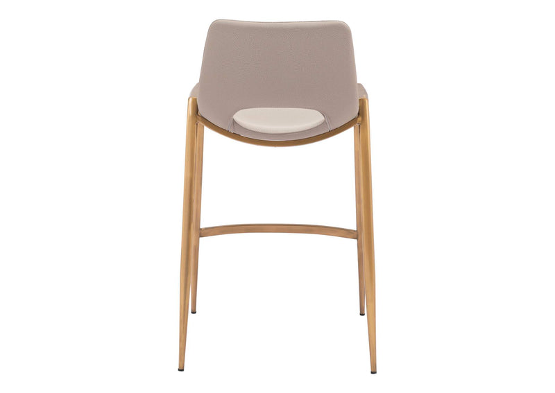 109733 Desi Counter Stool (Set Of 2) Beige & Gold