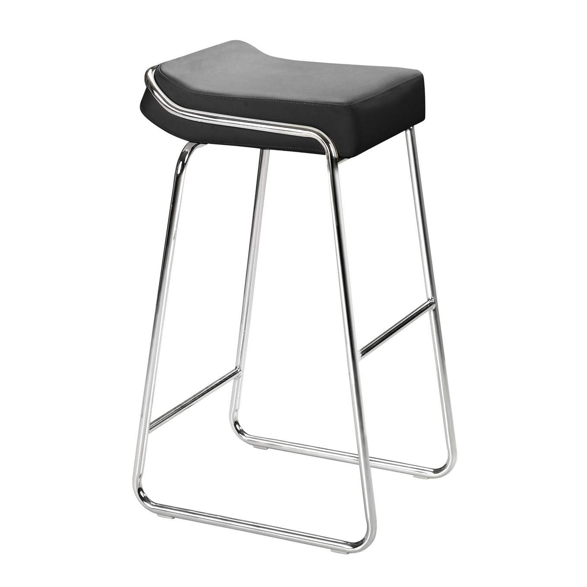 300041 Wedge Barstool (Set Of 2) Black