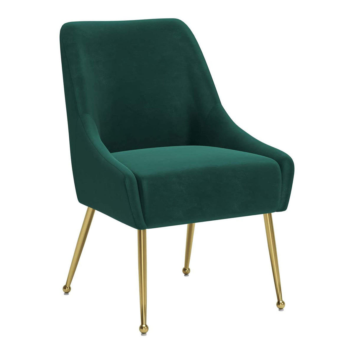 109716 Maxine Dining Chair Green & Gold