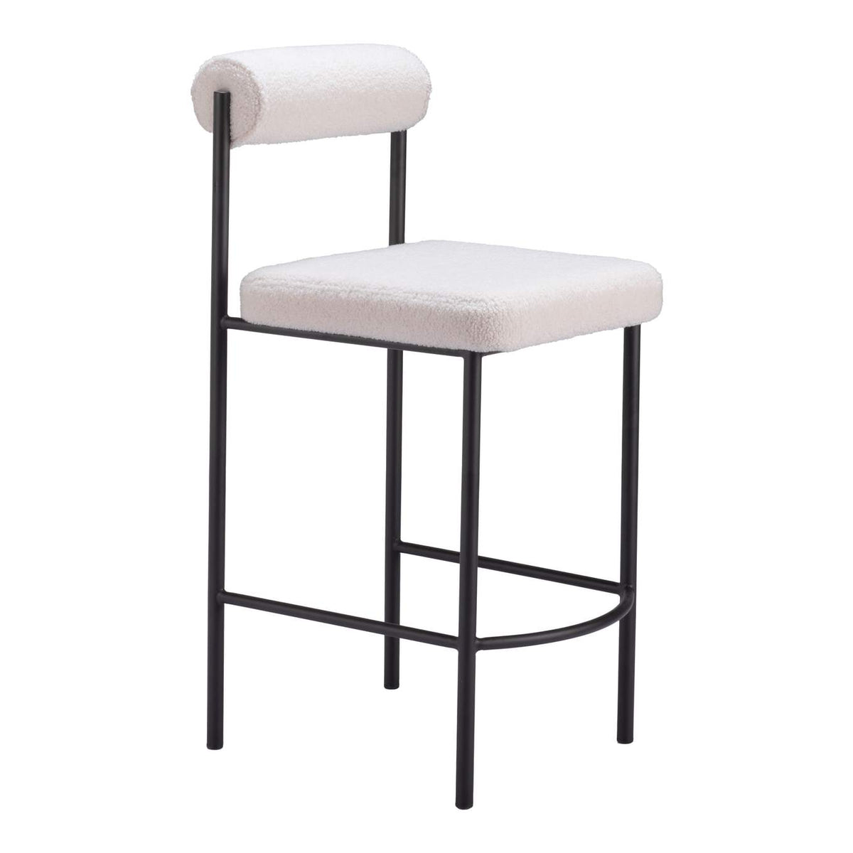 109811 Livorno Counter Stool (Set Of 2) Ivory