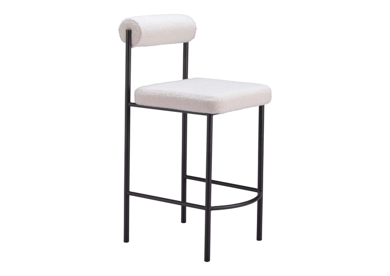 109811 Livorno Counter Stool (Set Of 2) Ivory