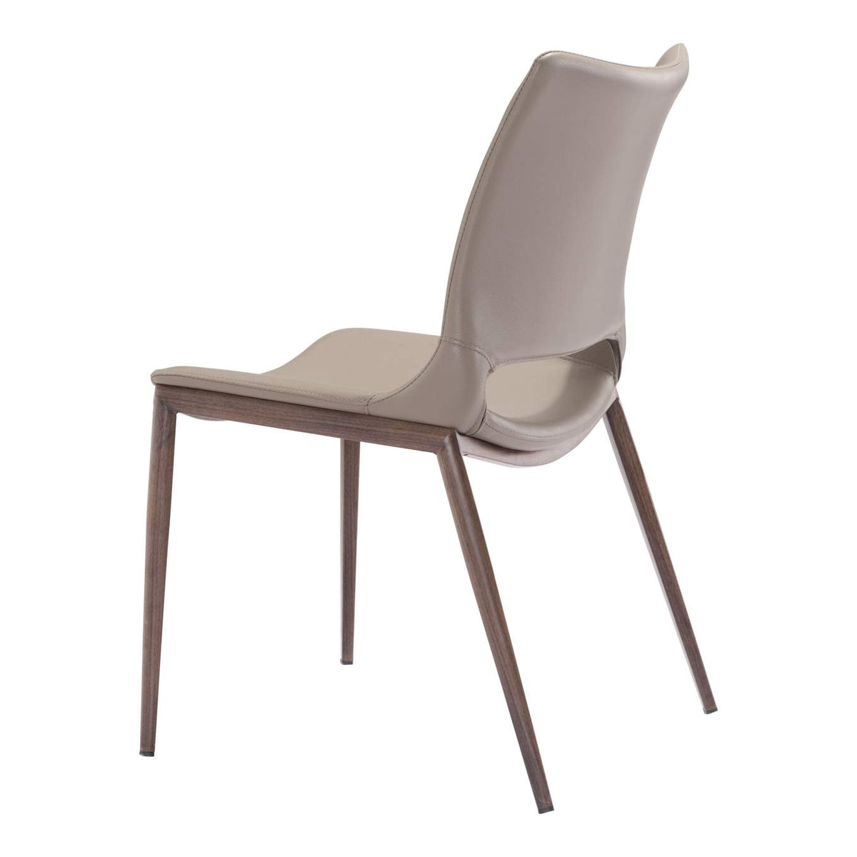 101282 Ace Dining Chair (Set Of 2) Brown & Walnut