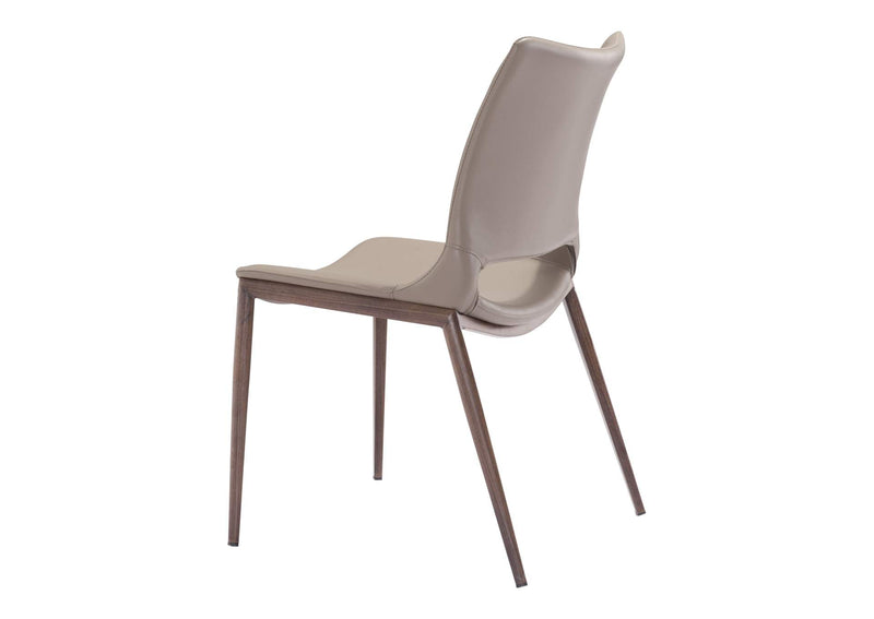 101282 Ace Dining Chair (Set Of 2) Brown & Walnut