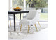 109714 Maxine Dining Chair White & Gold