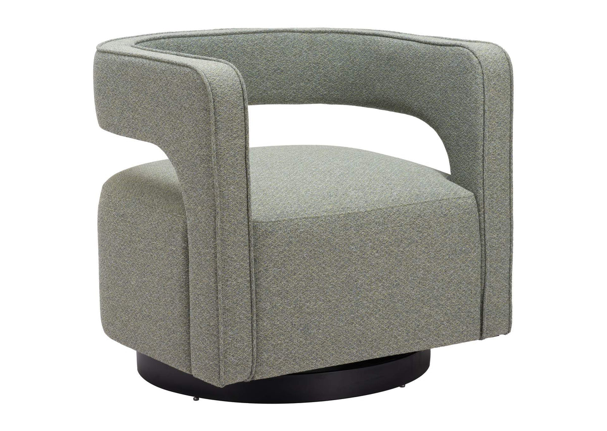 110013 Turku Swivel Chair Sage Green