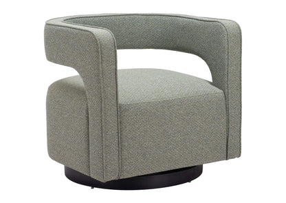 110013 Turku Swivel Chair Sage Green