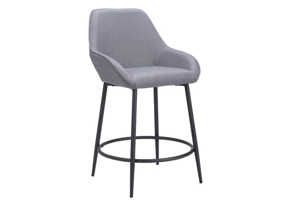 110077 Vila Counter Stool (Set Of 2) Gray