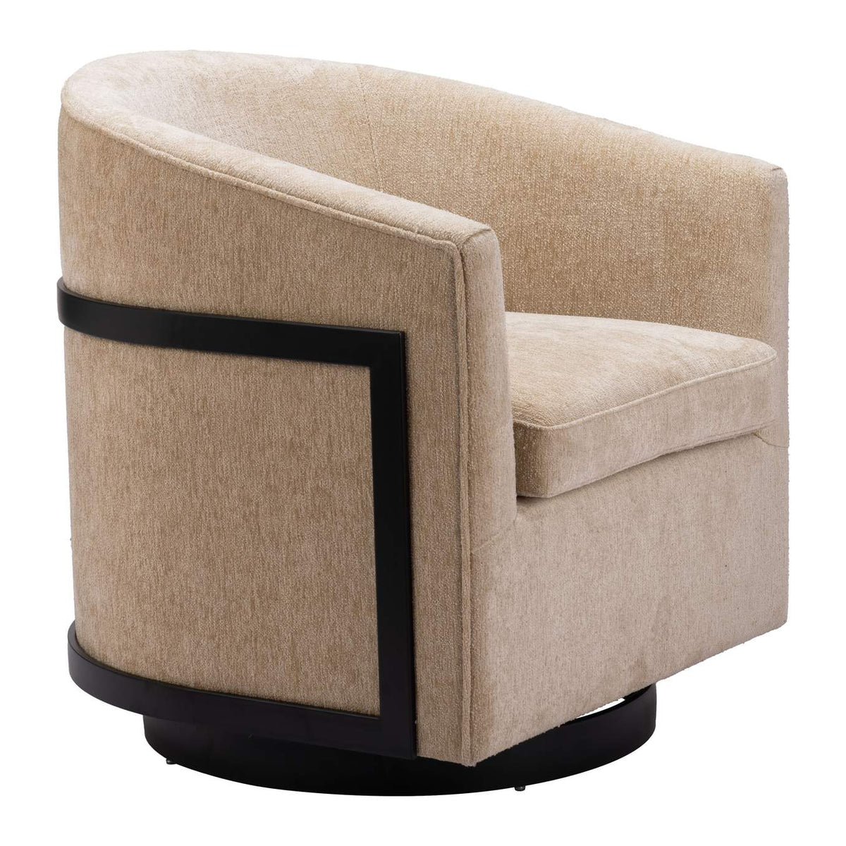 110009 Hanko Swivel Chair Golden Beige