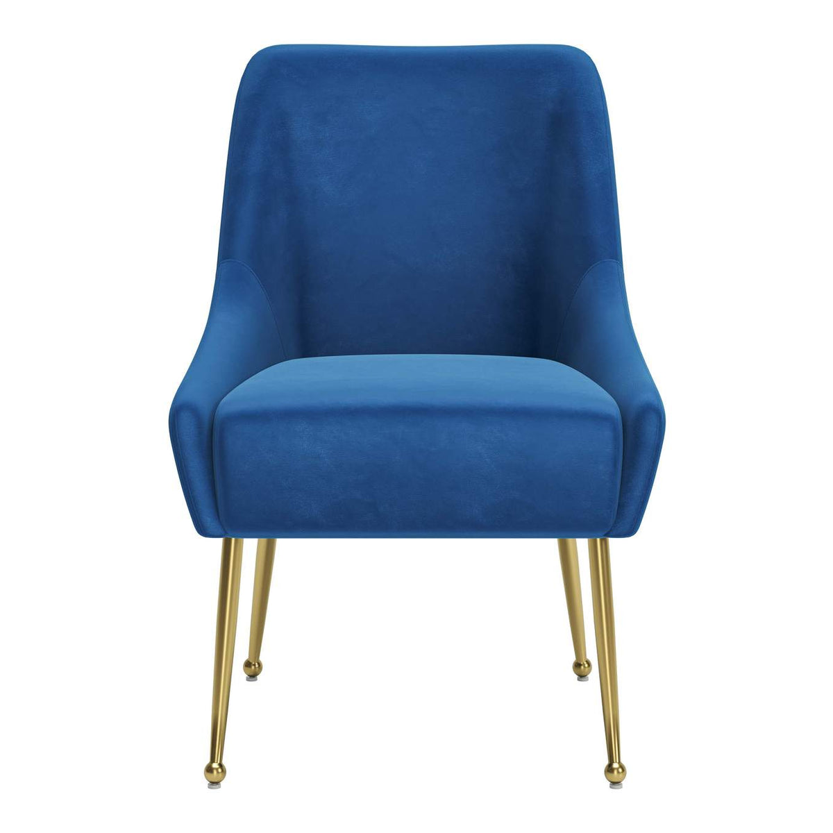 109715 Maxine Dining Chair Navy Blue & Gold