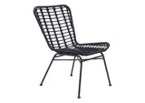 703946 Lorena Outdoor Dining Chair (Set Of 2) Black