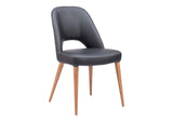 110123 Leith Dining Chair (Set Of 2) Black