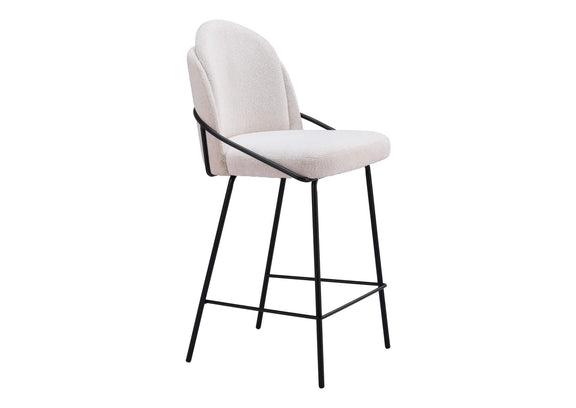 109967 Jambi Counter Stool (Set Of 2) Ivory