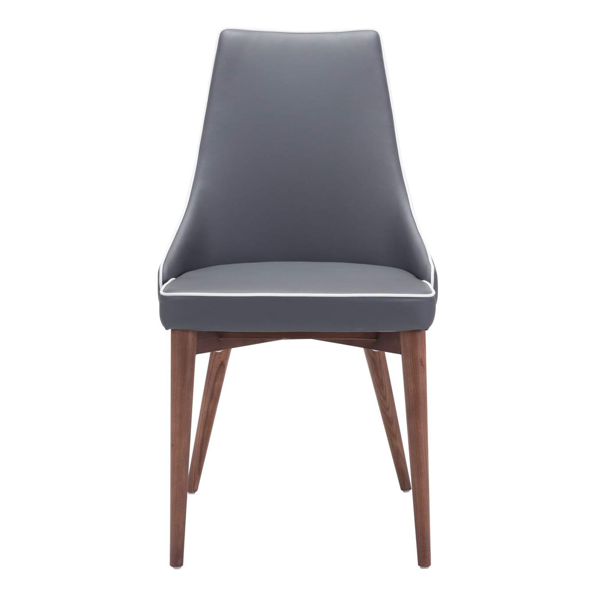 100278 Moor Dining Chair (Set Of 2) Dark Gray