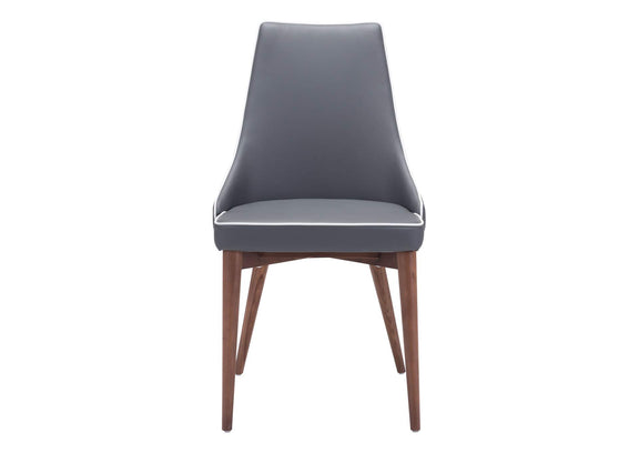 100278 Moor Dining Chair (Set Of 2) Dark Gray