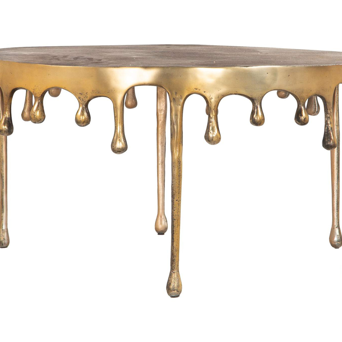 110150 Drip Coffee Table Antique Brass