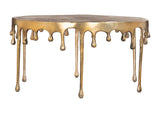 110150 Drip Coffee Table Antique Brass