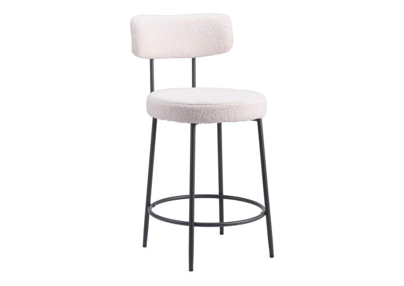 109739 Blanca Counter Stool (Set Of 2) Ivory