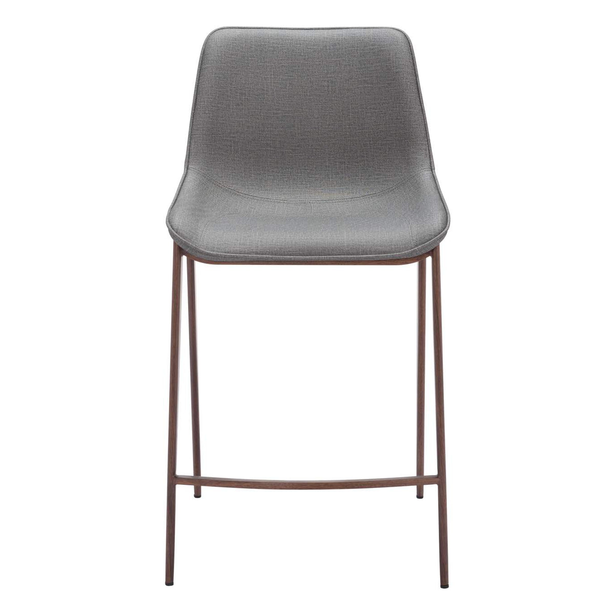 109936 Magnus Counter Stool (Set Of 2) Slate Gray & Walnut