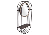 A12234 Saroni Mirror Shelf Antique Gray