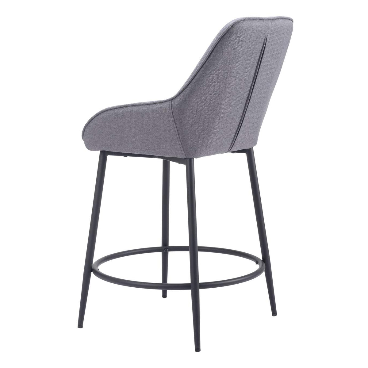 110077 Vila Counter Stool (Set Of 2) Gray
