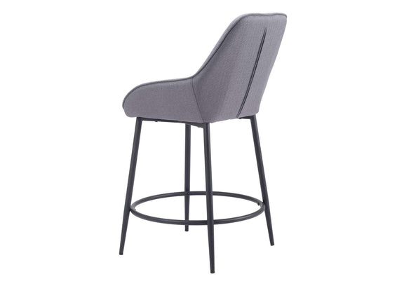 110077 Vila Counter Stool (Set Of 2) Gray