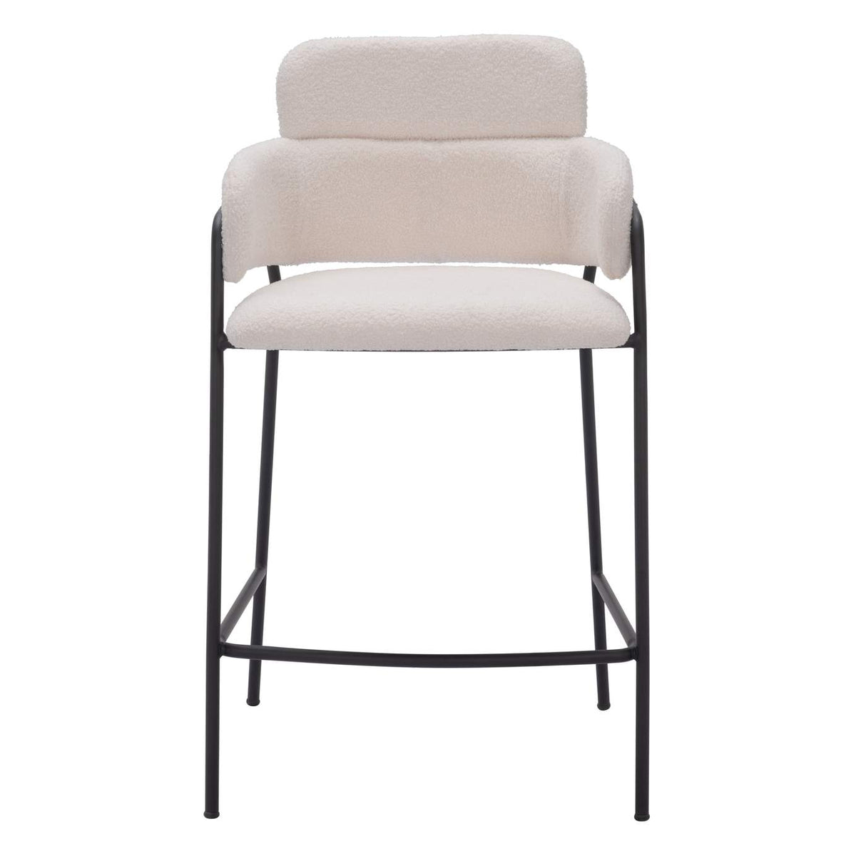 109665 Marcel Counter Stool (Set Of 2) Cream