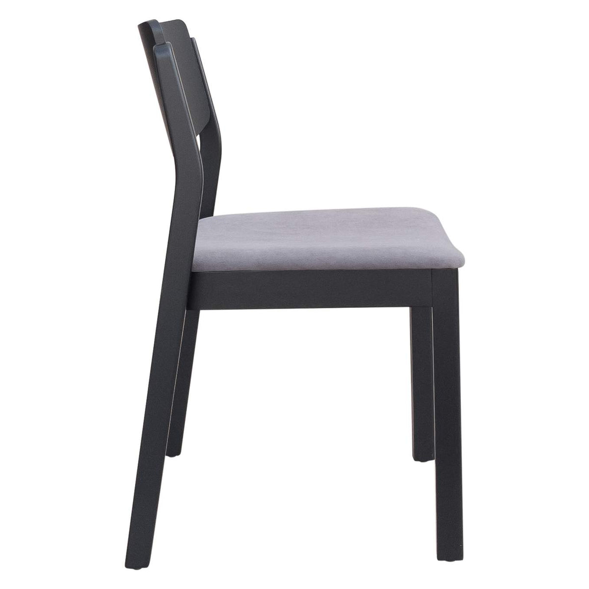 109214 Desdamona Dining Chair (Set Of 2) Gray & Black