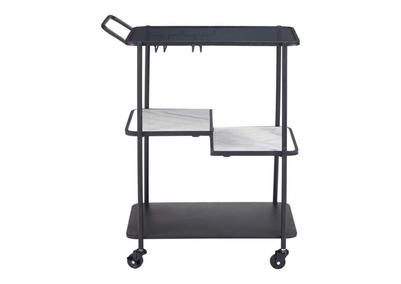 109845 Constanza Bar Cart Black