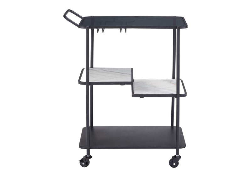 109845 Constanza Bar Cart Black