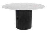 110140 Izola Dining Table White & Black