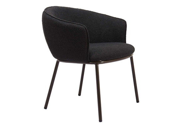 110102 Essen Dining Chair Black & Bronze
