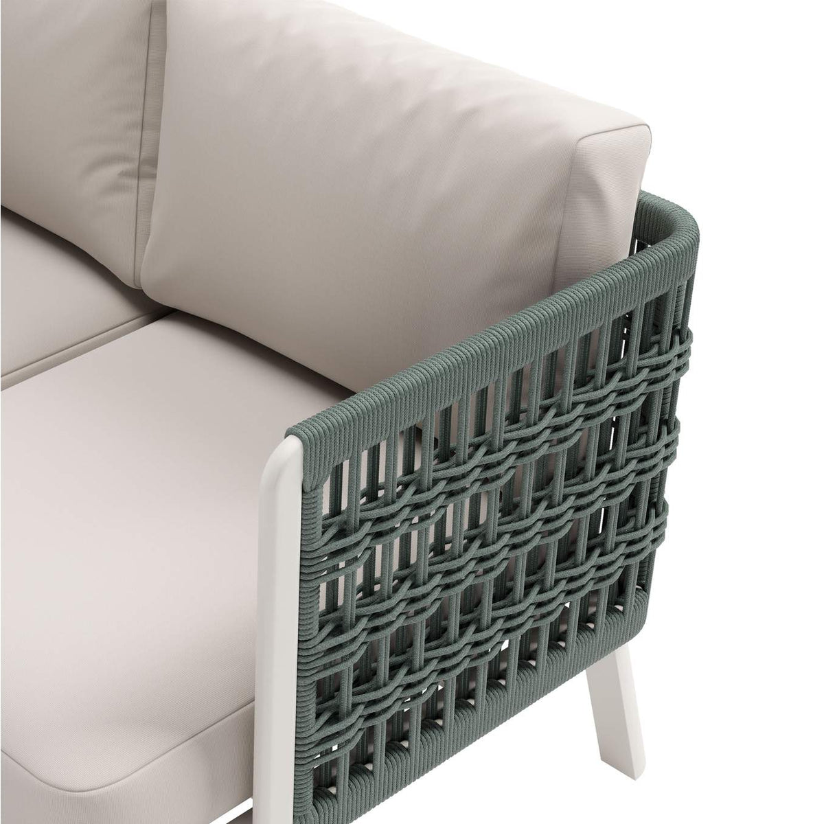 704045 Bridgehampton Outdoor Sofa White