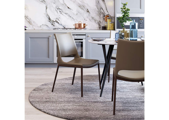 101282 Ace Dining Chair (Set Of 2) Brown & Walnut
