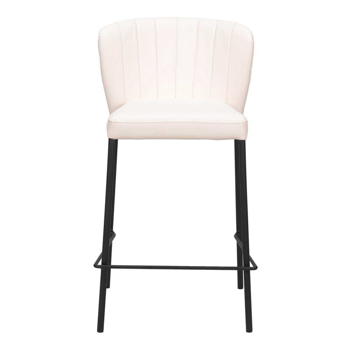 109780 Linz Counter Stool (Set Of 2) Cream